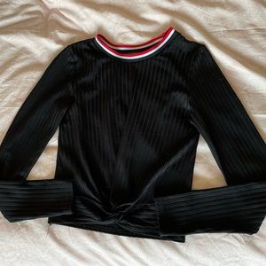 Cute black sporty top